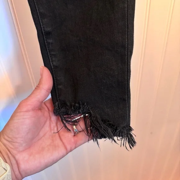 Good American Good Legs Skinny Raw Hem Denim Jeans Women’s Size 0/25 - Picture 4 of 15